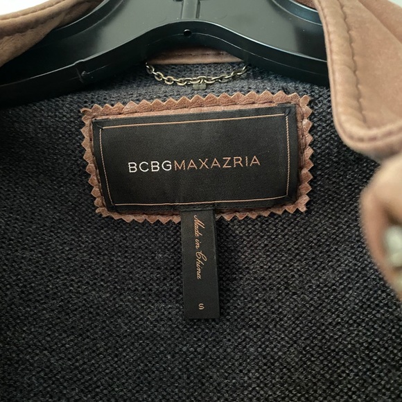 BCBG MaxAzria Leather Bomber Vest - Picture 4 of 7